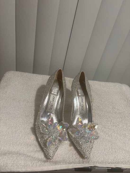 Jimmy Choo Shoes - Jimmy Choo Women’s Crystal Covered Pointed Cinderella Toe Pumps US Size 5.5-6